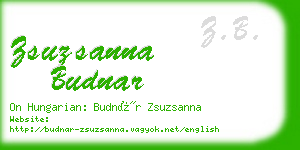 zsuzsanna budnar business card